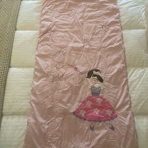 Pottery Barn Girls Pink Princess Reversible sleeping bag Travel or sleepovers